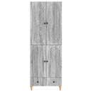 Skab Sæt 2 pcs 66 x 34,5 x 95 cm Konstrueret træ