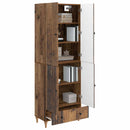 Skab Sæt 2 pcs 66 x 34,5 x 95 cm Konstrueret træ