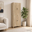 Skab Sæt 2 pcs 66 x 34,5 x 90 cm Konstrueret træ
