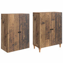 Skab Sæt 2 pcs 66 x 34,5 x 90 cm Konstrueret træ