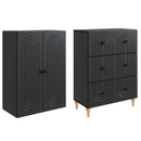 Skab Sæt 2 pcs 66 x 34,5 x 90 cm Konstrueret træ