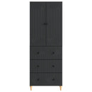 Skab Sæt 2 pcs 66 x 34,5 x 90 cm Konstrueret træ