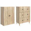 Skab Sæt 2 pcs 66 x 34,5 x 90 cm Konstrueret træ