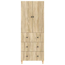 Skab Sæt 2 pcs 66 x 34,5 x 90 cm Konstrueret træ