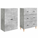 Skab Sæt 2 pcs 66 x 34,5 x 90 cm Konstrueret træ