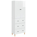 Skab Sæt 2 pcs 66 x 34,5 x 90 cm Konstrueret træ