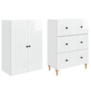 Skab Sæt 2 pcs 66 x 34,5 x 90 cm Konstrueret træ
