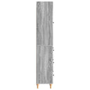 Skab Sæt 2 pcs Grå Sonoma 66 x 34,5 x 90 cm Konstrueret træ