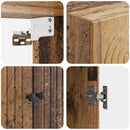 Skab Sæt 2 pcs 66 x 34,5 x 90 cm Konstrueret træ