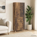 Skab Sæt 2 pcs 66 x 34,5 x 90 cm Konstrueret træ