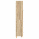 Skab Sæt 2 pcs 33 x 34,5 x 90 cm Konstrueret træ