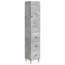 Skab Sæt 2 pcs 33 x 34,5 x 90 cm Konstrueret træ