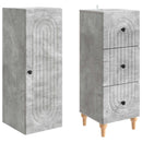 Skab Sæt 2 pcs 33 x 34,5 x 90 cm Konstrueret træ