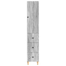 Skab Sæt 2 pcs 33 x 34,5 x 90 cm Konstrueret træ