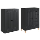 Skab Sæt 2 pcs 66 x 34,5 x 90 cm Konstrueret træ