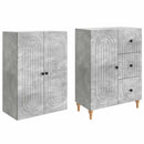 Skab Sæt 2 pcs 66 x 34,5 x 90 cm Konstrueret træ