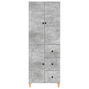 Skab Sæt 2 pcs 66 x 34,5 x 90 cm Konstrueret træ