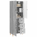 Skab Sæt 2 pcs 66 x 34,5 x 90 cm Konstrueret træ