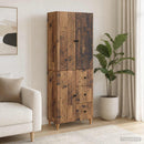 Skab Sæt 2 pcs 66 x 34,5 x 90 cm Konstrueret træ