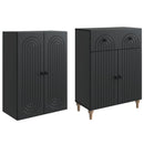 Skab Sæt 2 pcs 66 x 34,5 x 90 cm Konstrueret træ