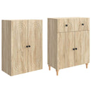 Skab Sæt 2 pcs 66 x 34,5 x 90 cm Konstrueret træ