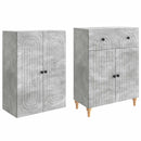 Skab Sæt 2 pcs 66 x 34,5 x 90 cm Konstrueret træ