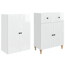 Skab Sæt 2 pcs 66 x 34,5 x 90 cm Konstrueret træ
