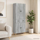 Skab Sæt 2 pcs 66 x 34,5 x 90 cm Konstrueret træ