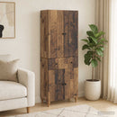 Skab Sæt 2 pcs 66 x 34,5 x 90 cm Konstrueret træ