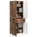 Skab Sæt 2 pcs 66 x 34,5 x 90 cm Konstrueret træ