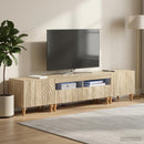 3-delt LED TV Skab Sonoma-eg Konstrueret træ