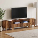 3-delt LED TV Skab Gammelt træ Konstrueret træ