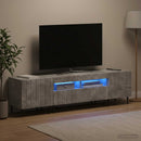 3-delt LED TV Skab ZWOLLE Betongrå Konstrueret træ