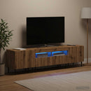 3-delt LED TV Skab ZWOLLE Artisan-eg Konstrueret træ