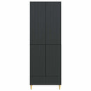 Skab Sæt 2 pcs 66 x 34,5 x 95 cm Konstrueret træ