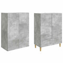 Skab Sæt 2 pcs 66 x 34,5 x 95 cm Konstrueret træ