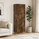 Skab Sæt 2 pcs Røget eg 66 x 34,5 x 95 cm Konstrueret træ