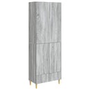 Skab Sæt 2 pcs 66 x 34,5 x 95 cm Konstrueret træ