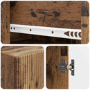 Skab Sæt 2 pcs 66 x 34,5 x 95 cm Konstrueret træ