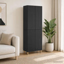 Skab Sæt 2 pcs 66 x 34,5 x 90 cm Konstrueret træ
