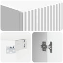 Skab Sæt 2 pcs Hvid højglans 66 x 34,5 x 90 cm Konstrueret træ
