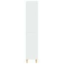 Skab Sæt 2 pcs Hvid højglans 66 x 34,5 x 90 cm Konstrueret træ