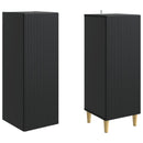 Skab Sæt 2 pcs 33 x 34,5 x 90 cm Konstrueret træ