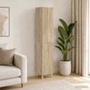 Skab Sæt 2 pcs 33 x 34,5 x 90 cm Konstrueret træ