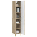 Skab Sæt 2 pcs 33 x 34,5 x 90 cm Konstrueret træ