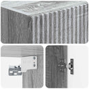 Skab Sæt 2 pcs 33 x 34,5 x 90 cm Konstrueret træ