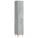 Skab Sæt 2 pcs 33 x 34,5 x 90 cm Konstrueret træ