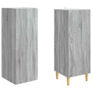 Skab Sæt 2 pcs 33 x 34,5 x 90 cm Konstrueret træ