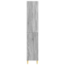 Skab Sæt 2 pcs 33 x 34,5 x 90 cm Konstrueret træ
