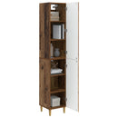 Skab Sæt 2 pcs Gammelt træ 33 x 34,5 x 90 cm Konstrueret træ